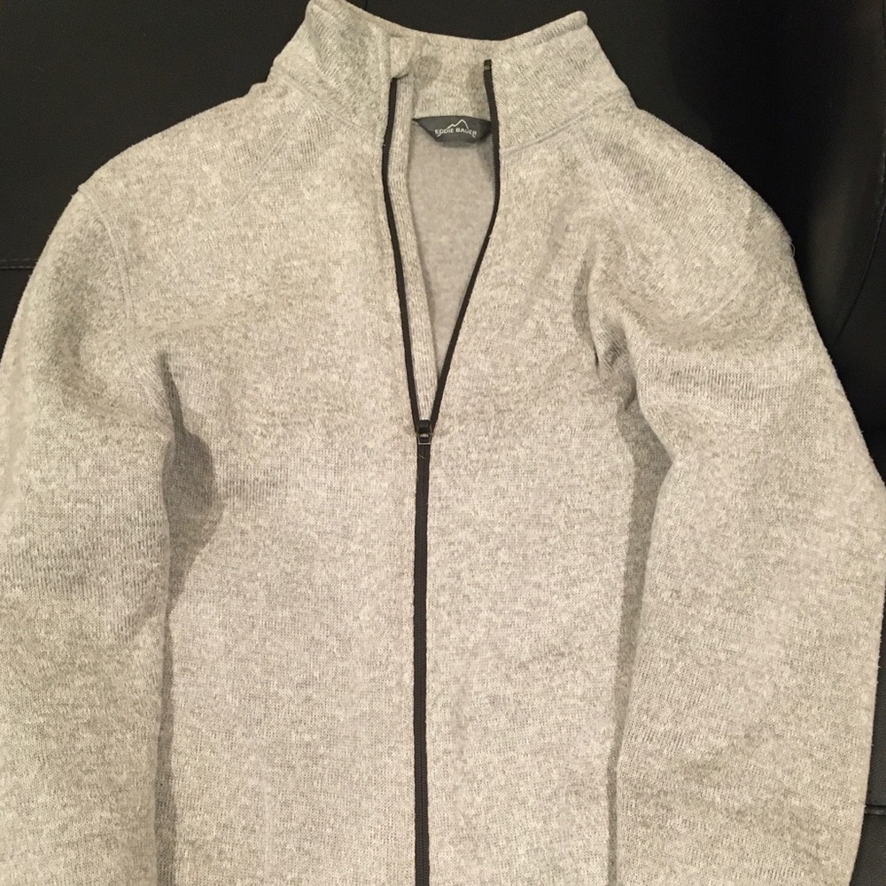 Mens Full Zip Fleece - Medium Heather Gray